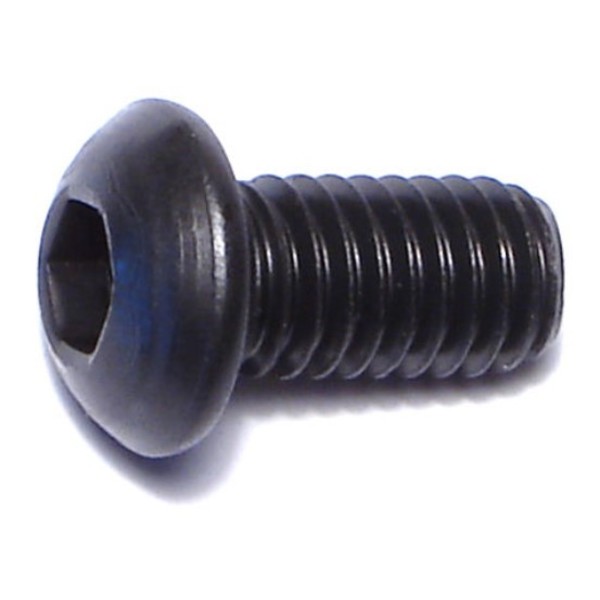 Midwest Fastener M6-1.00 Socket Head Cap Screw, Black Oxide Steel, 12 mm Length, 10 PK 75968